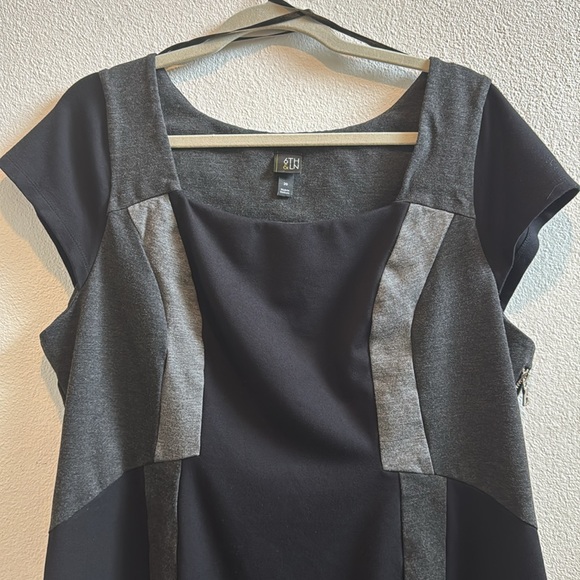 6th & LN Lane Bryant Colorblocked Pencil Dress - Picture 3 of 8